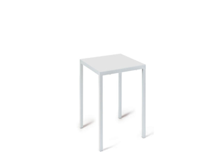 TAVOLO QUATRIS 60X60 H.110 BIANCO RAGGRINZITO