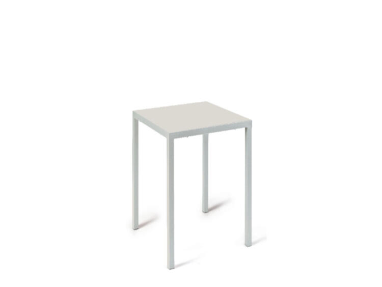 TAVOLO QUATRIS 60X60 H.110 BIANCO PERLA