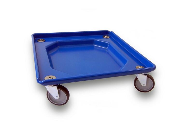 CARRELLI PORTA CESTE DA 50X50 CM. CON VASCA RACCOGLIGOCCIA