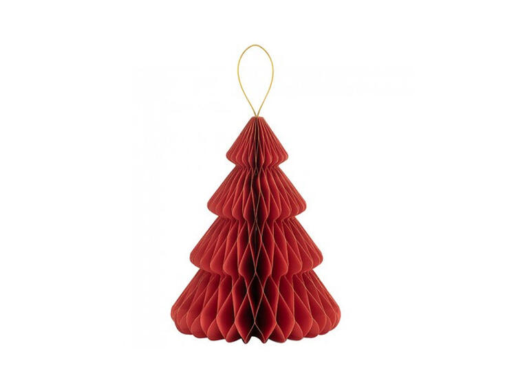 ALBERO IN CARTA CM.40 ROSSO P.ORO 