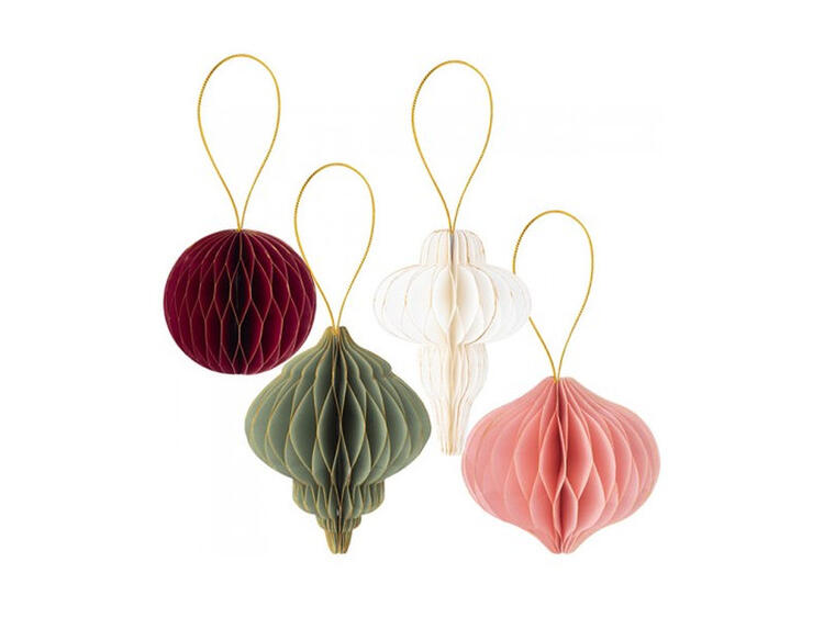 DECORO IN CARTA PZ.4 CM.8-10-13 PES 