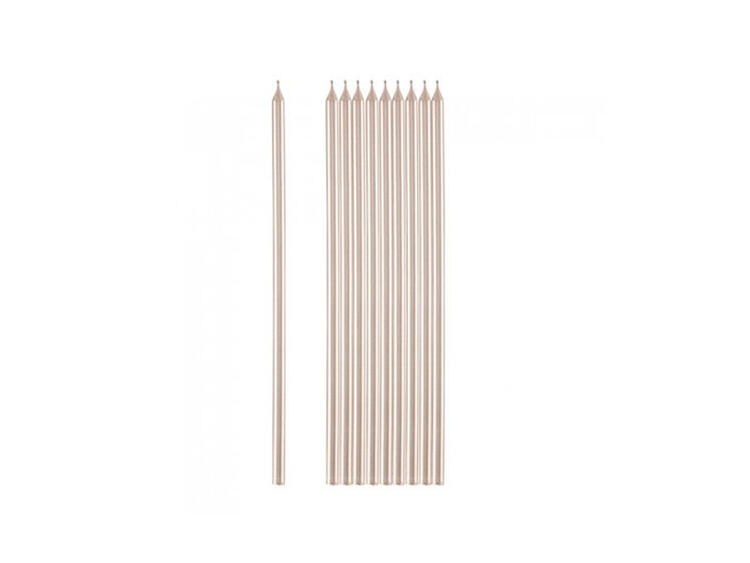 CANDELE PZ. 10 C/SOST.ROSE GOLD 15, 