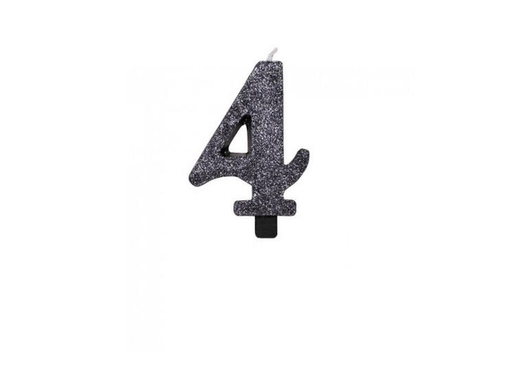 CANDELINA BIO NERO GLITTER N.4 9,5 