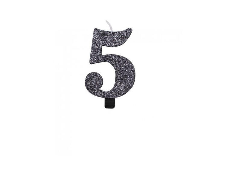 CANDELINA BIO NERO GLITTER N.5 9,5 