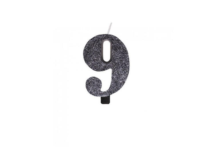 CANDELINA BIO NERO GLITTER N.9 9,5 