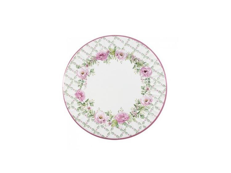 PIATTI PZ. 6 CM.33 ELEGANT FLOWERS 