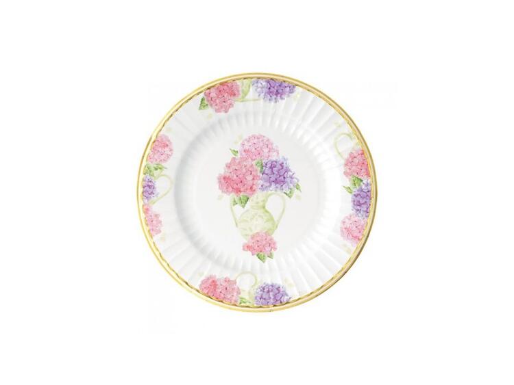 PIATTI PZ. 8 CM.27 ORTENSIE 