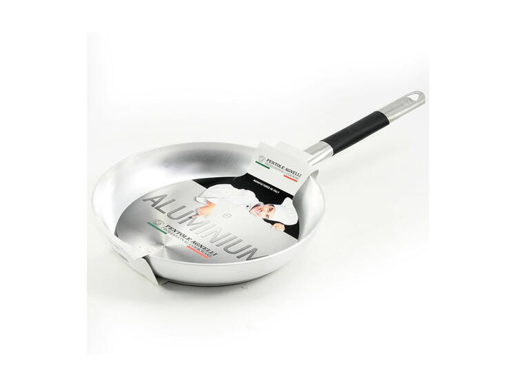 PADELLA SVASATA ALTA ALLUMINIO SENZA COPERCHIO 1 MANICO TUBOLARE INOX COOL 28 CM 