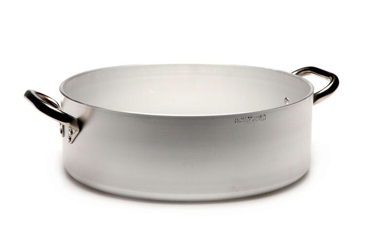 ALLUMINIO RADIANTE CASSERUOLA 2 MANIGLIE BASSA 28
