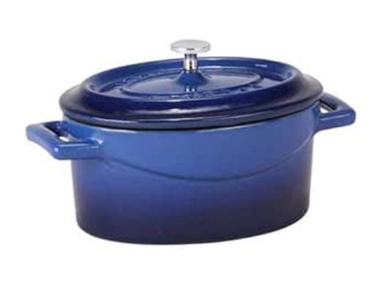SLOWCOOK MINI CASS.OVALE 12X9 BLUE 