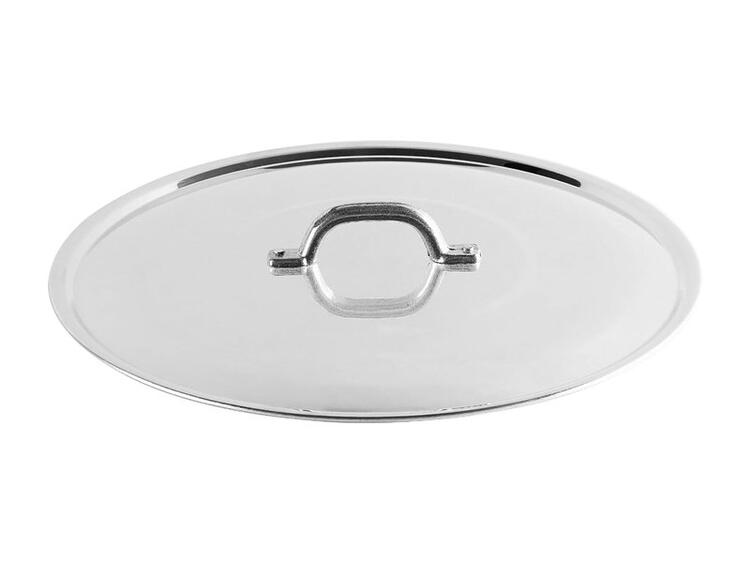 COPERCHIO PESANTE CON PONTICELLO IN ACCIAIO INOX CM 38 
