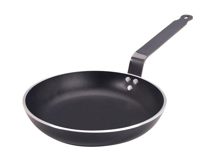 ALBLACK PADELLA RADIANTE SENZA COPERCHIO 1 MANICO IN STILE FRANCESE FERRO PIATTO CM 24