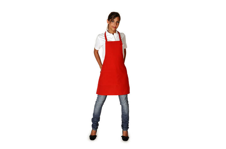 GREMBIULE POLIESTERE PETTORINA CORTA