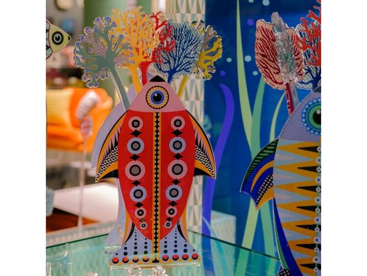 VASO PESCE PARADISO PICCOLO ROSA 