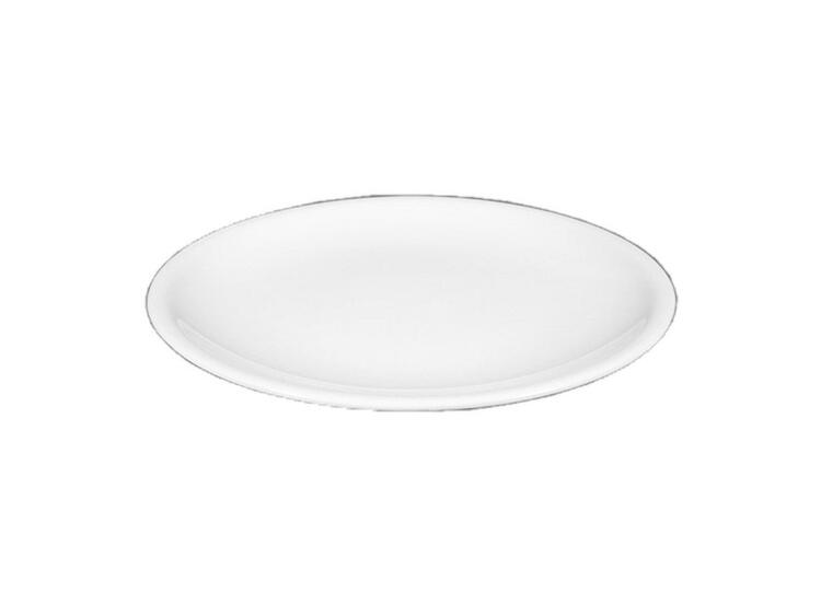 COMPACT PIATTO PIANO PORCELLANA BIANCO FALDA STRETTA 27 CM 