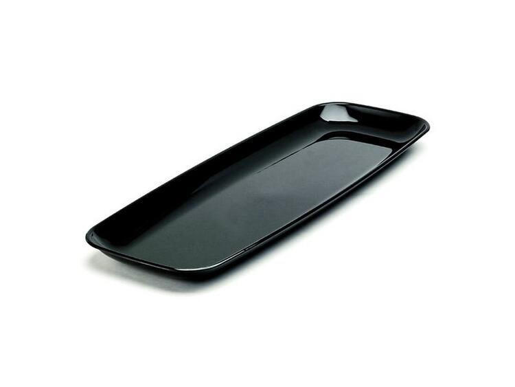 VASSOIO A SERVIRE RETTANGOLARE STRETTO COLOR NERO