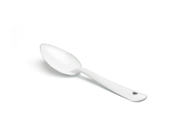 CUCCHIAIO FERRO SMALTATO BIANCO 20 