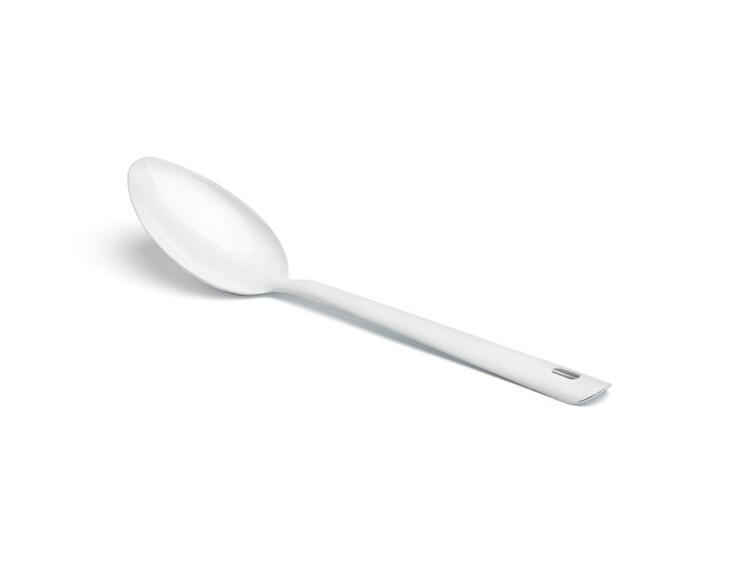 CUCCHIAIO FERRO SMALTATO BIANCO 30 