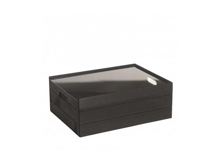 VASSOIO PLEXI BLACK L 